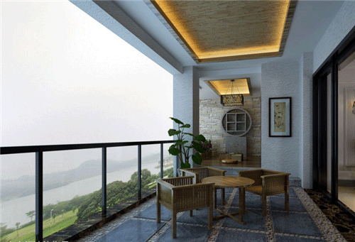 露天陽臺效果圖