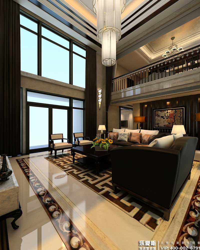 墅洋居禮200㎡四室四廳后現(xiàn)代風格