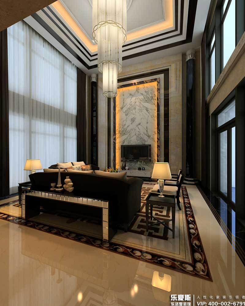 墅洋居禮200㎡四室四廳后現(xiàn)代風格