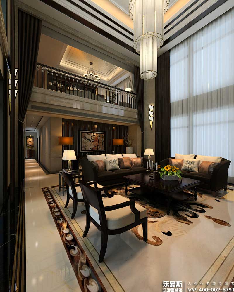 墅洋居禮200㎡四室四廳后現(xiàn)代風格