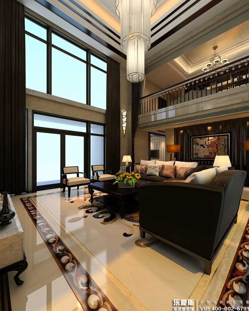 墅洋居禮200㎡四室四廳后現(xiàn)代風格