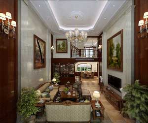 石家莊別墅美式裝修風格設(shè)計