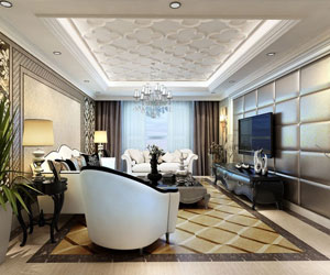 裝修簡(jiǎn)歐的房子應(yīng)該怎么吊？頂?shù)跏裁错敽每矗? title=