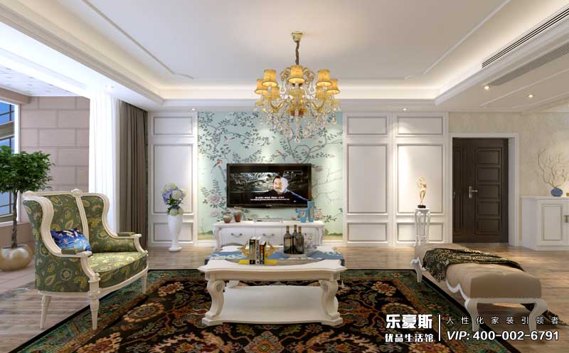 嘉苑190平米簡歐風(fēng)格裝修效果圖