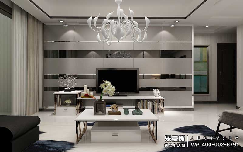 星河盛世三室現(xiàn)代裝修風(fēng)格效果圖