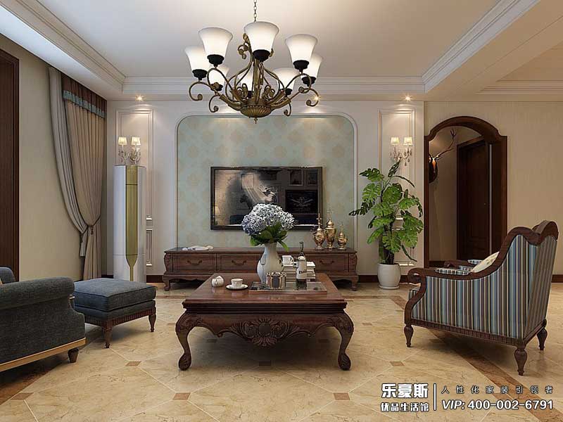 領(lǐng)事郡178平米美式風(fēng)格裝修效果圖