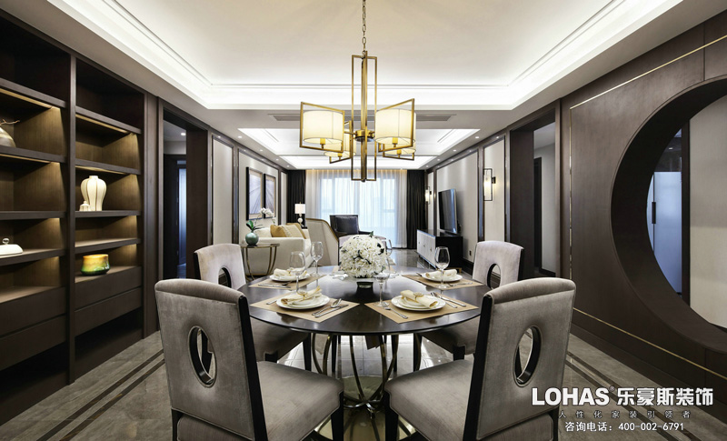 正定御河上院202平米客廳裝修