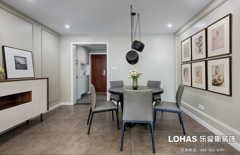 正定御河上院現(xiàn)代簡約餐廳裝修