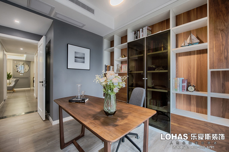 正定御河上院現(xiàn)代簡約書房裝修