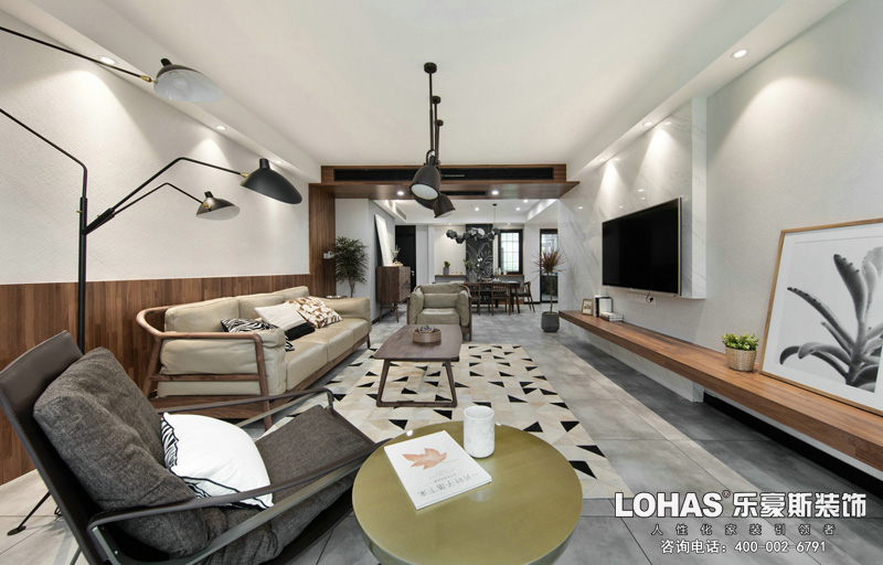 御河上院三室兩廳現(xiàn)代風格裝修效果圖