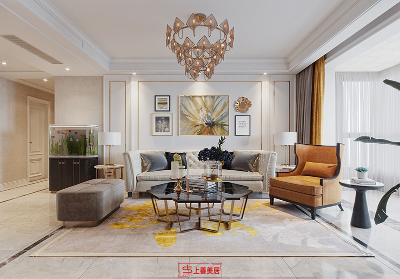 厚德福城140平美式輕奢