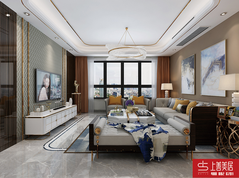 秀水名邸250平別墅現(xiàn)代輕奢整體