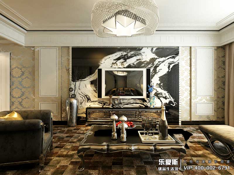 天下錦城300平米簡歐風(fēng)格裝修效果圖