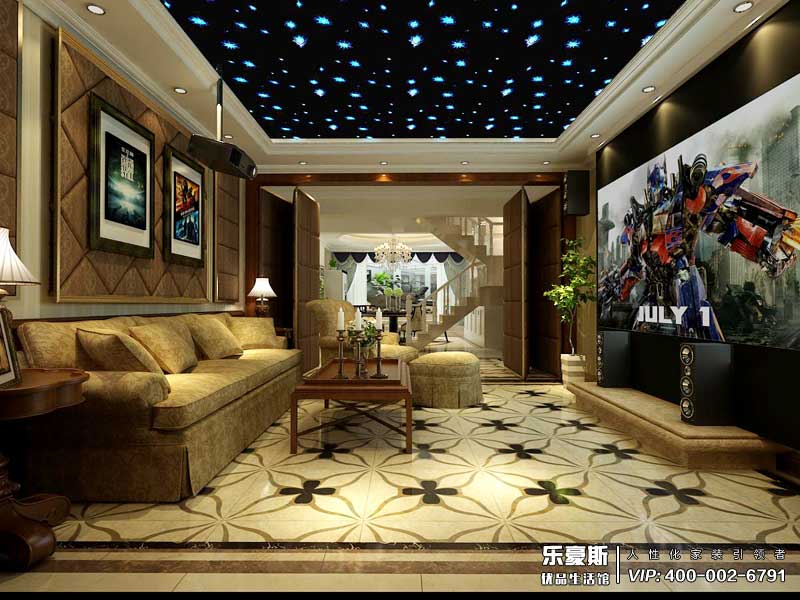 天下錦城300平米簡歐風(fēng)格裝修效果圖