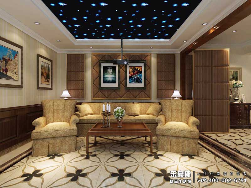 天下錦城300平米簡歐風(fēng)格裝修效果圖