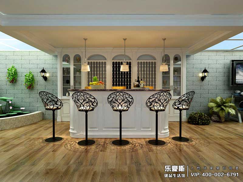 天下錦城300平米簡歐風(fēng)格裝修效果圖