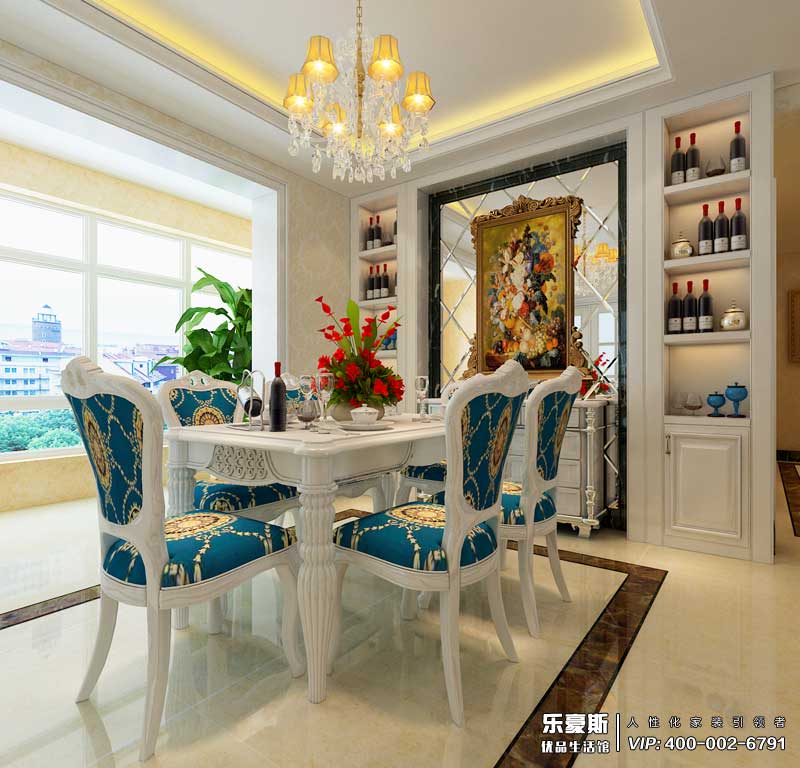 盛邦大都會(huì)139平米簡歐風(fēng)格裝修效果圖