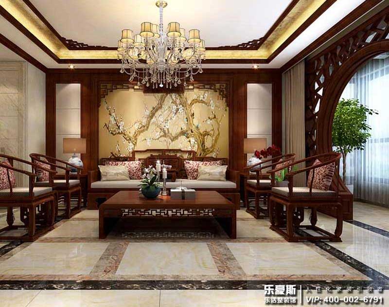 正定墅洋居禮360平米中式風(fēng)格裝修效果圖