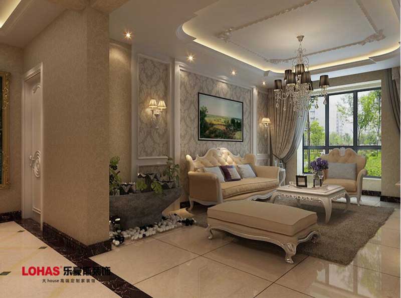 130平米三室兩廳歐式風格