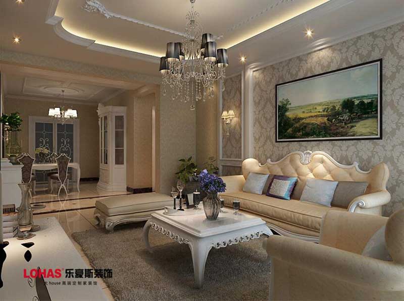 130平米三室兩廳歐式風格