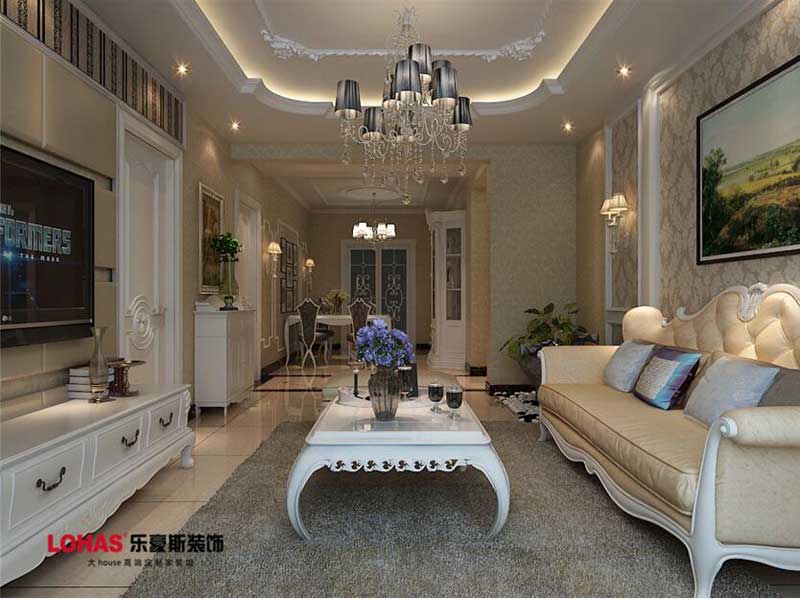 130平米三室兩廳歐式風格