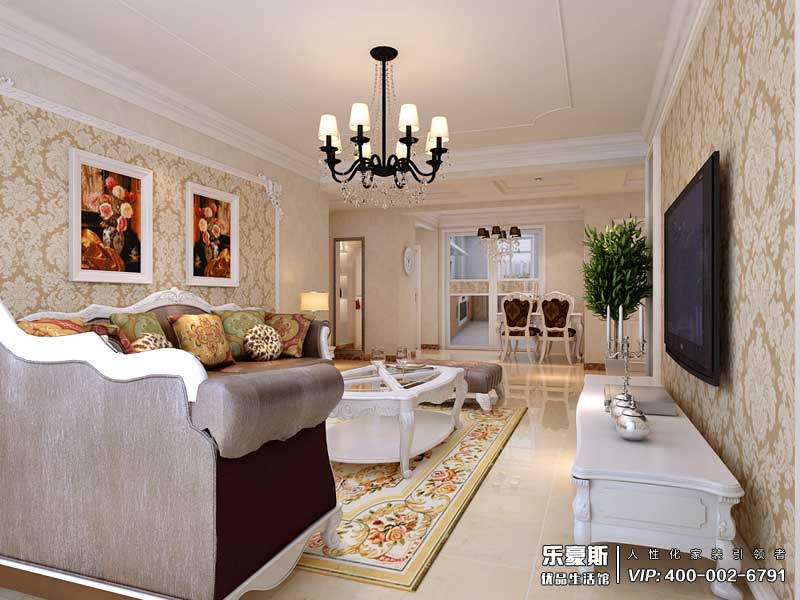 正定天山熙湖簡歐風格裝修效果圖