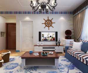 新源燕府三室兩廳地中海風(fēng)格裝修