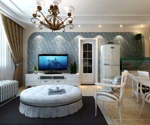 石家莊藍山國際裝修，小清新的田園風