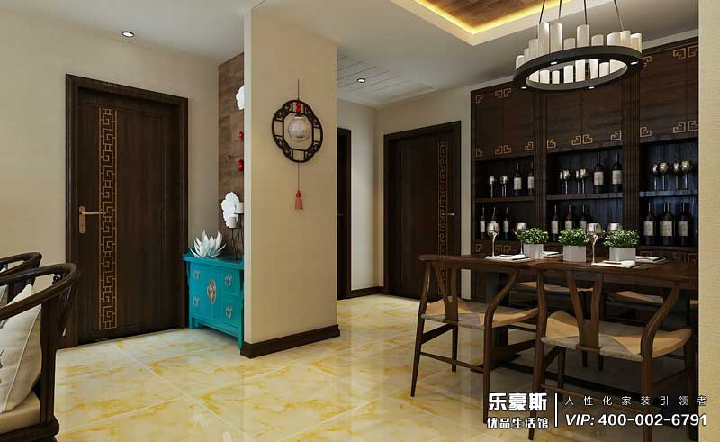 御河上院中式風格裝修效果圖