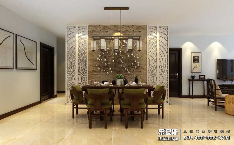 紫金藍灣新中式裝修效果圖