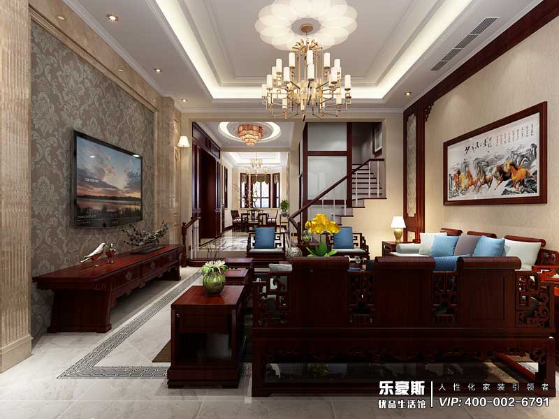 鑫界王府470平米混搭風(fēng)格裝修效果圖