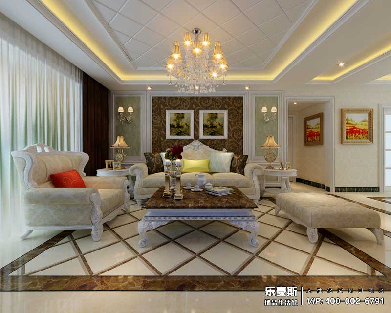 天山國(guó)賓一號(hào)簡(jiǎn)歐風(fēng)格裝修效果圖