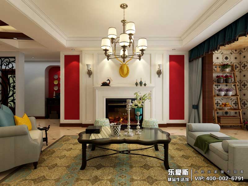 鑫界王府美式田園風(fēng)格裝修