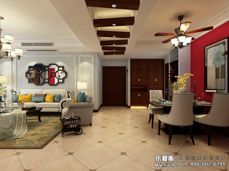 鑫界王府美式田園風(fēng)格裝修