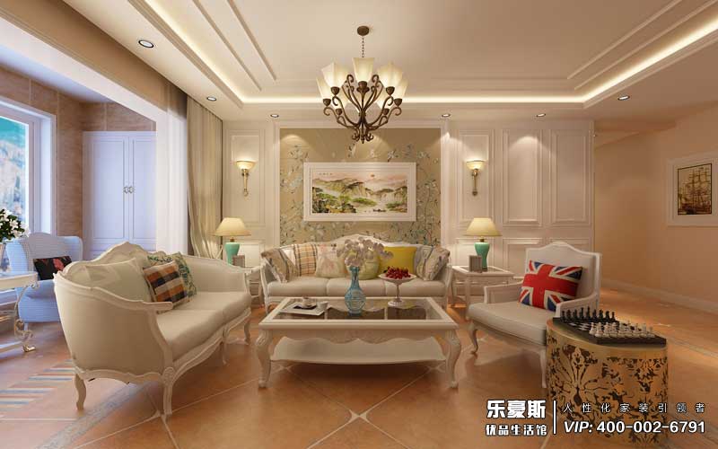 林蔭大院美式風格裝修效果圖