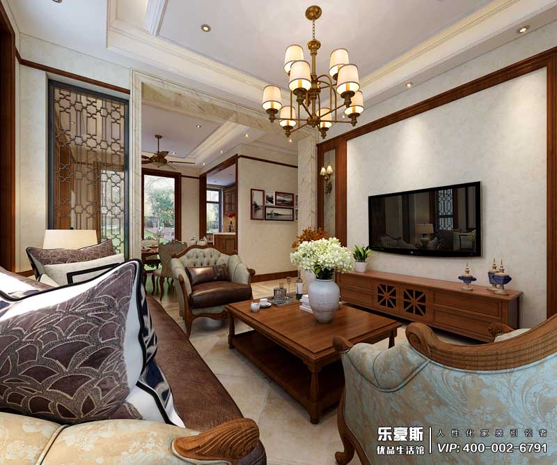 中儲七星公館美式風(fēng)格裝修效果圖