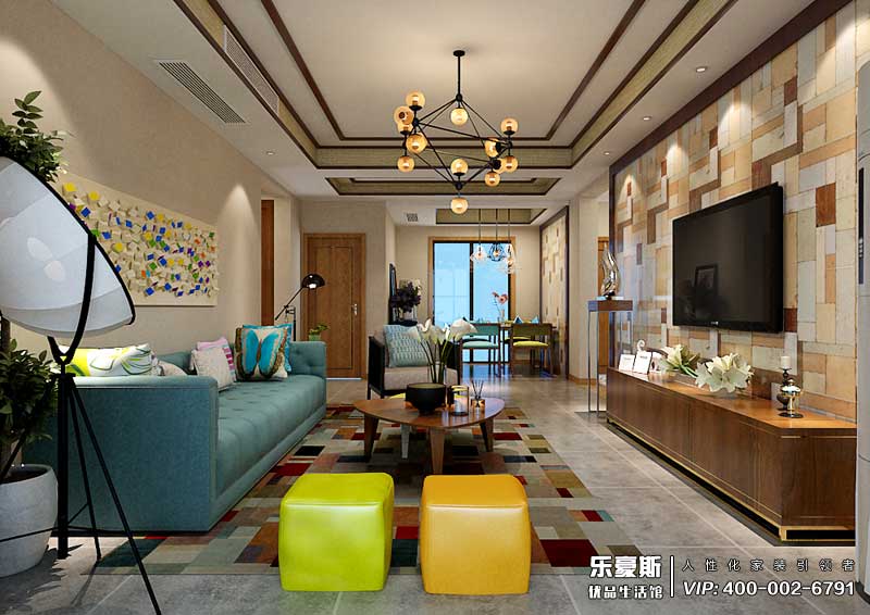 國仕山新中式風(fēng)格裝修效果圖