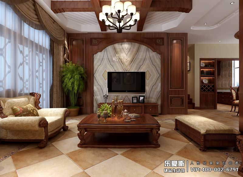 中儲七星公館美式風格裝修效果圖