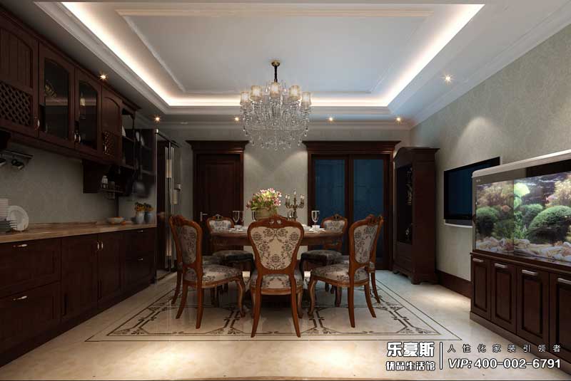 星湖國際花園美式風(fēng)格裝修效果圖