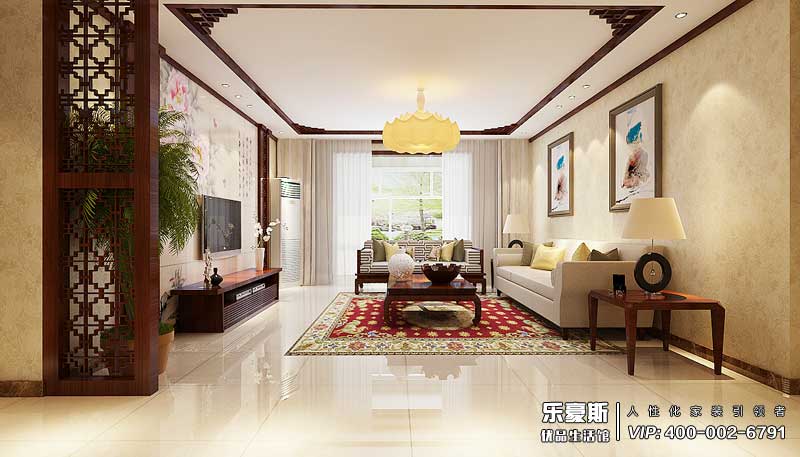 盛景八方中式風(fēng)格裝修效果圖