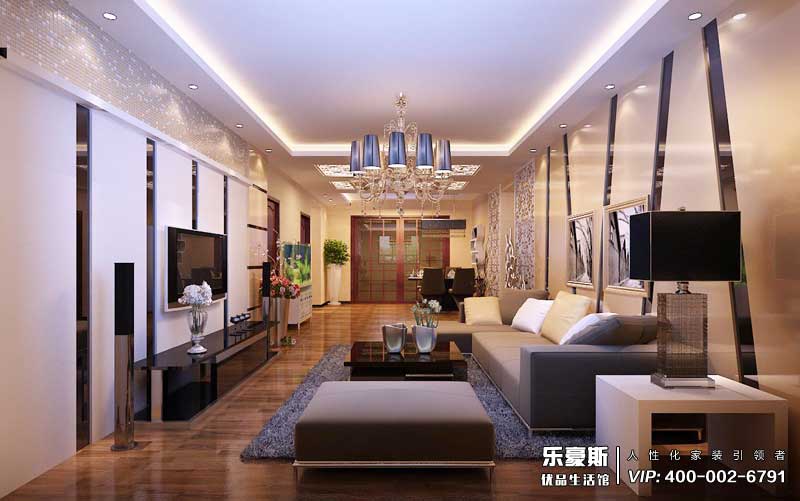 天山國賓一號現(xiàn)代風格裝修效果圖