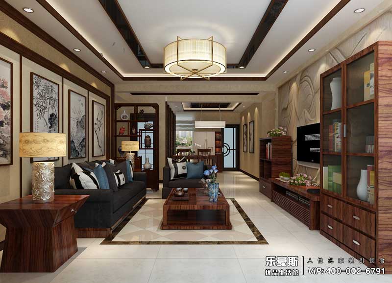 林蔭大院中式風格裝修設計