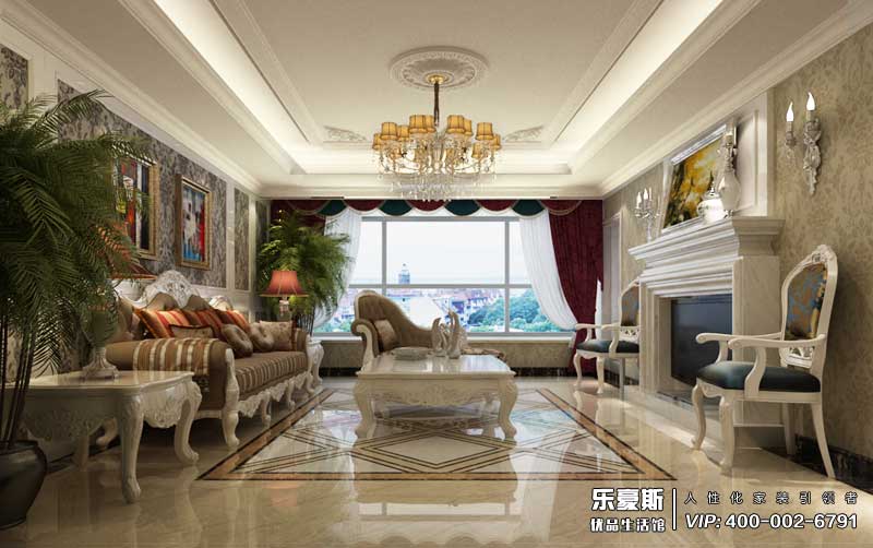 恒大華府320平米新古典風格裝修效果圖