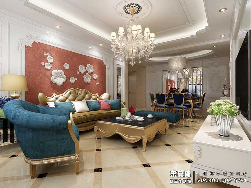 東勝紫御公園廣場(chǎng)法式風(fēng)格裝修效果圖