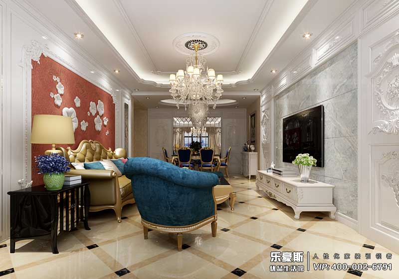 東勝紫御公園廣場(chǎng)法式風(fēng)格裝修效果圖