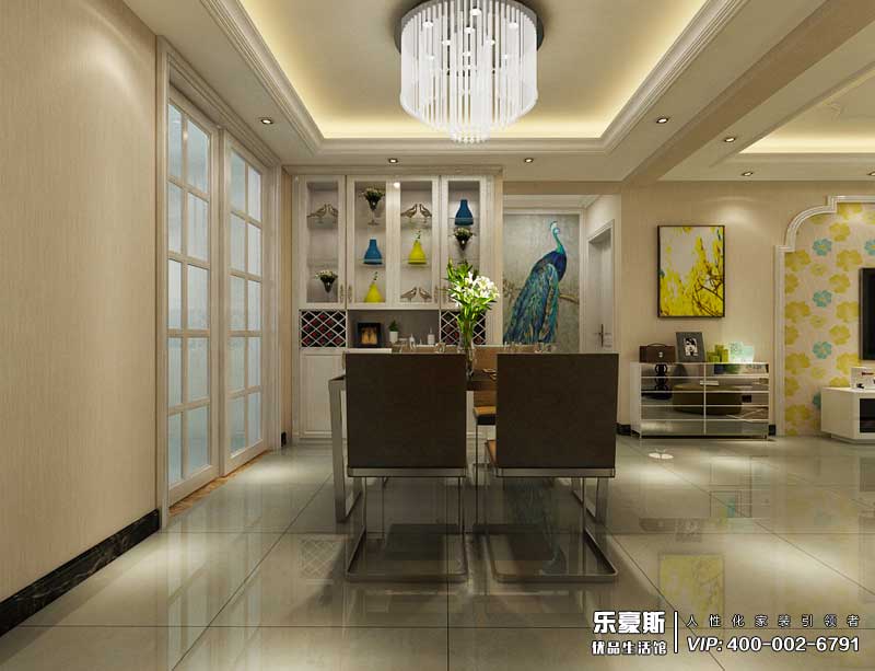 星湖國際花園簡歐風格裝修效果圖