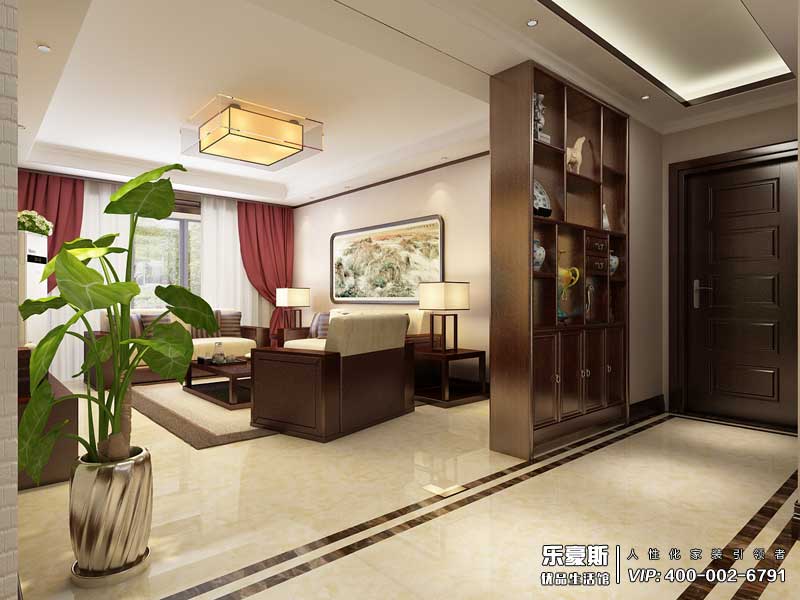 御河上院新中式風格裝修效果圖