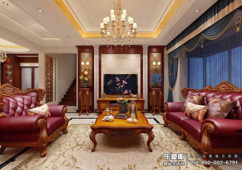 碧桂園240平米歐式風(fēng)格裝修效果圖