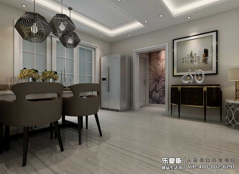 龍溪城現(xiàn)代簡約風格裝修效果圖