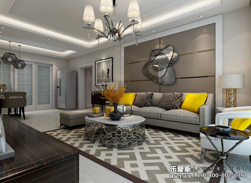 龍溪城現(xiàn)代簡約風格裝修效果圖